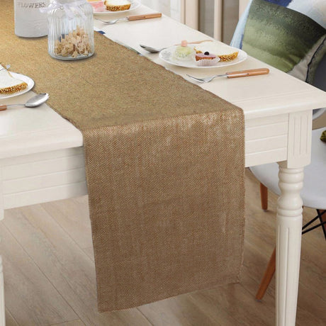 Linen Table Runner 12"x108" Camel - YauSpark