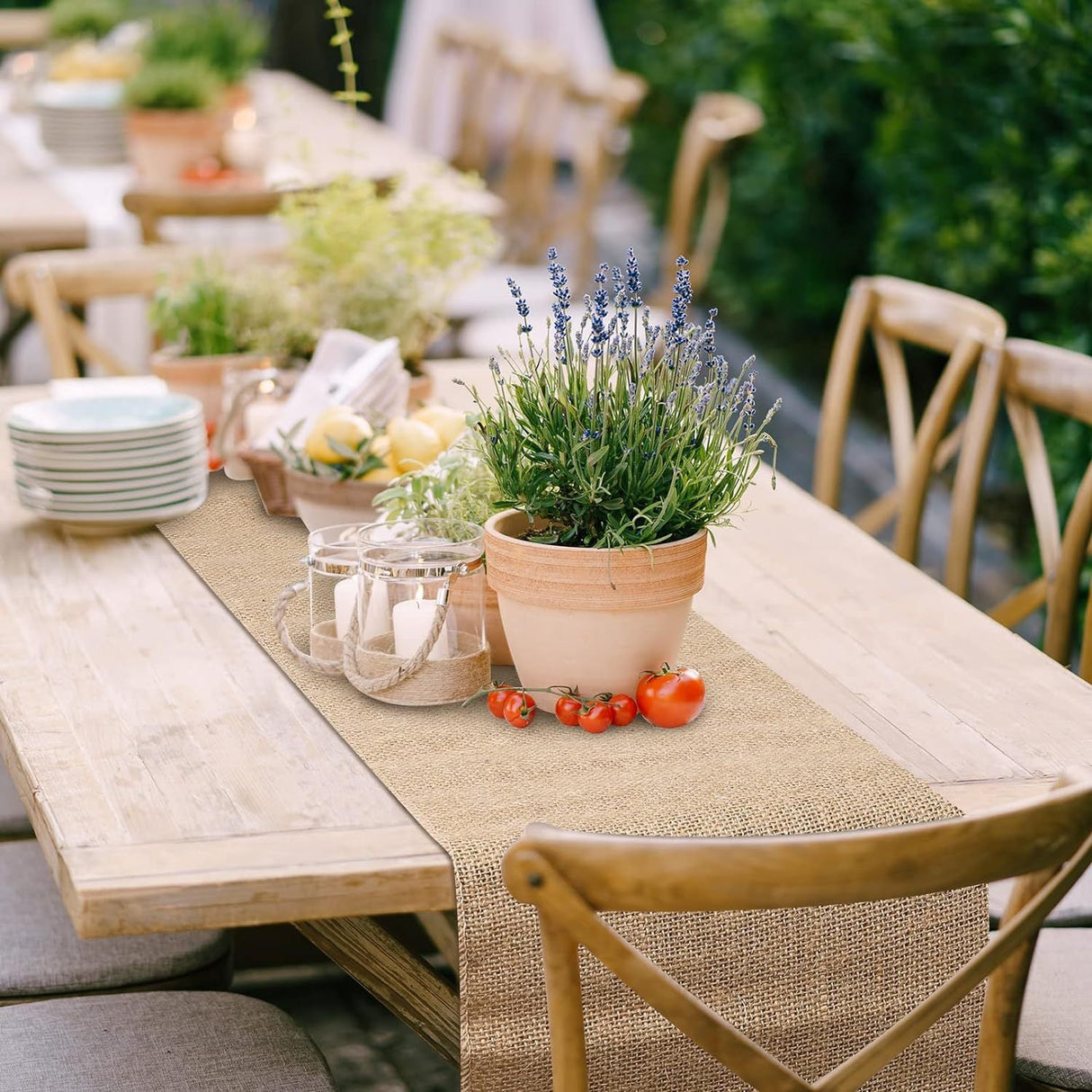 Linen Table Runner 12"x108" Camel - YauSpark