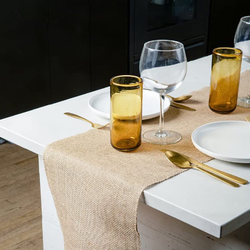 Linen Table Runner 12"x108" Camel - YauSpark
