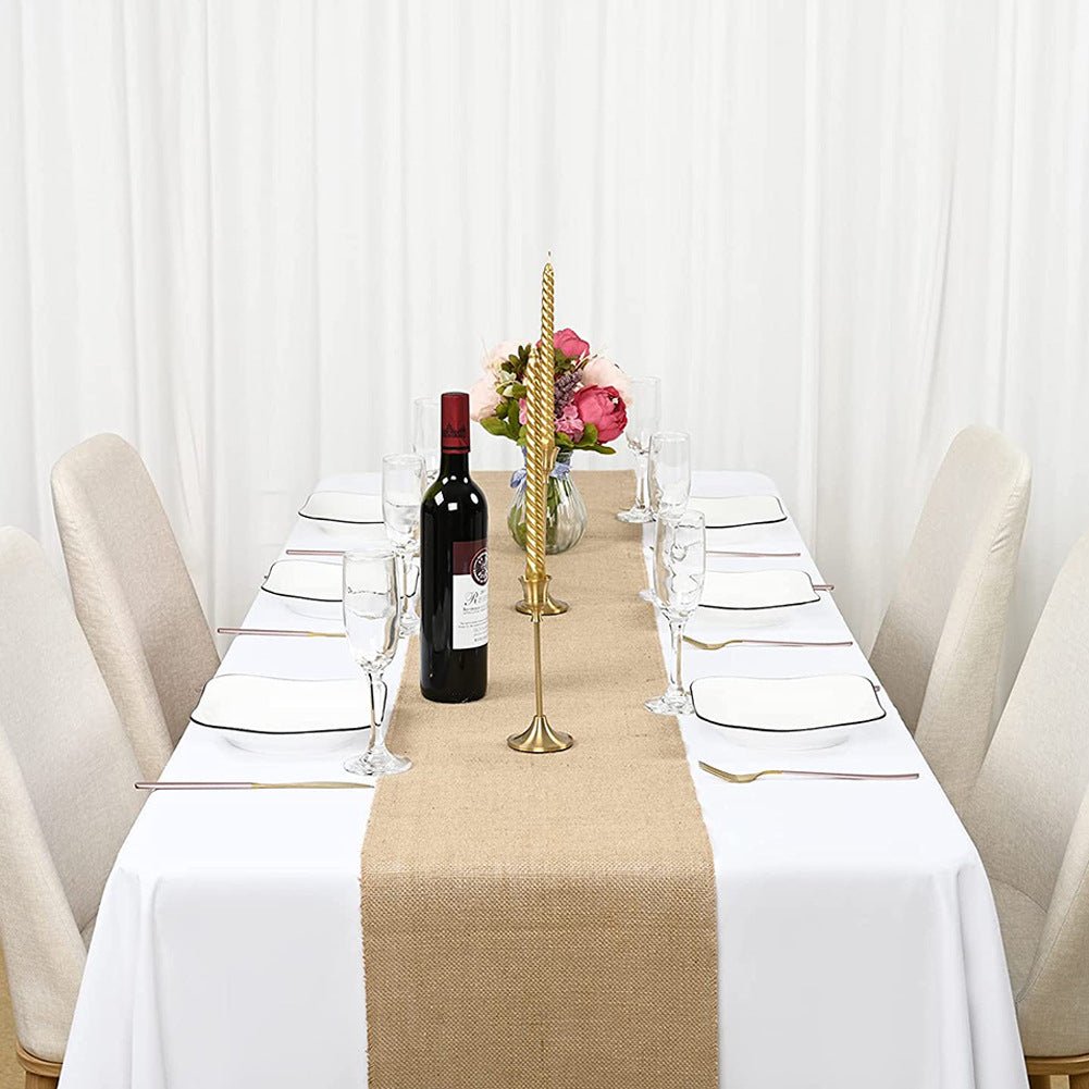 Linen Table Runner 12"x108" Camel - YauSpark