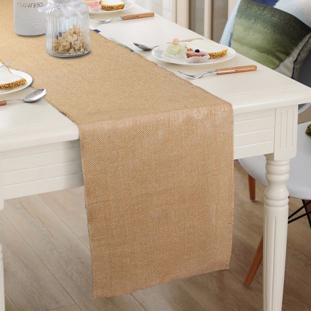 Linen Table Runner 12"x108" Natural - YauSpark