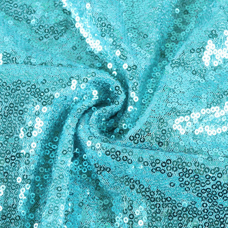 Malachite Green Sequin Backdrop Drape Curtains with Rod Pockets - 8ftx8ft - YauSpark