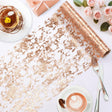 Mesh Polyester Table Runner 11"X108" Metallic Rose Gold - YauSpark