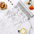 Mesh Polyester Table Runner 11"X108" Metallic Silver - YauSpark