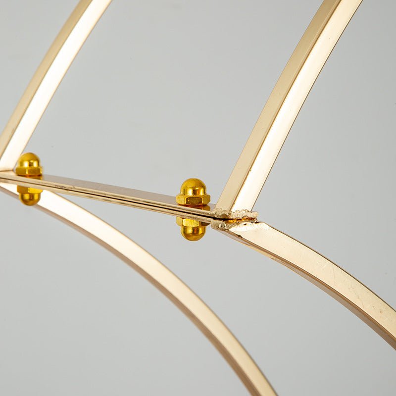 Metal Floral Arch Frame 38" Gold - YauSpark