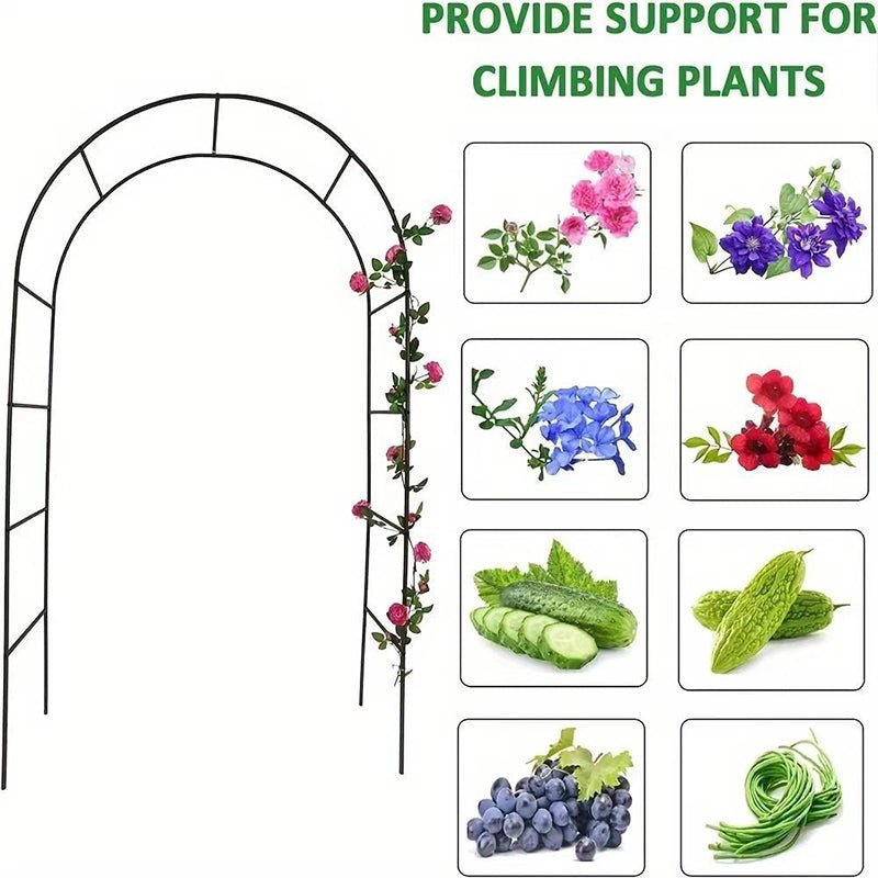 Metal Wedding Arch, Flower Frame Arbor Backdrop Stand 7.87ft - YauSpark