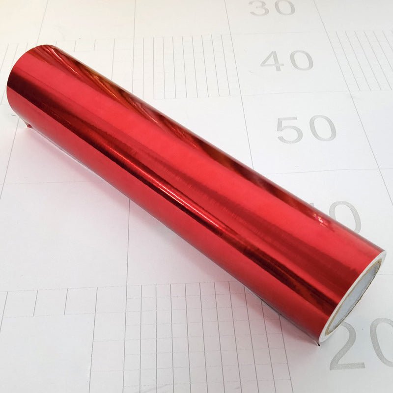 Metallic Glossy Adhesive Vinyl Roll 12"x16ft Red - YauSpark