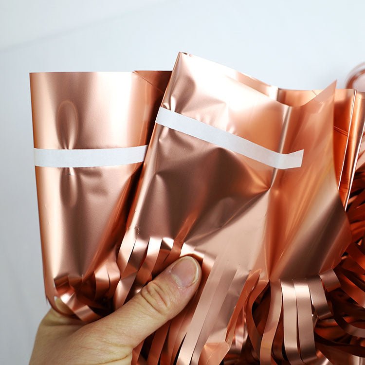 Metallic Tinsel Foil Fringe Doorway Curtain Party Backdrop 6ft Matte Tiffany Blue - YauSpark