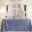 Mini Sequin Rectangle Tablecloth Dusty Blue - YauSpark