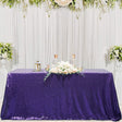 Mini Sequin Rectangle Tablecloth Eggplant Purple - YauSpark