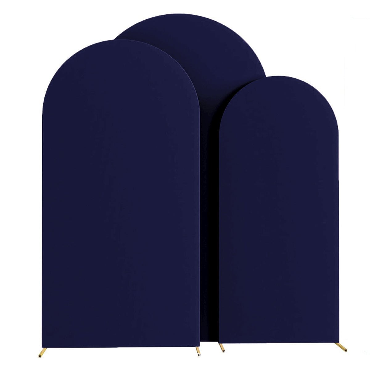 Navy Polyester Wedding Arch Cover - YauSpark