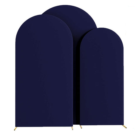 Navy Polyester Wedding Arch Cover - YauSpark
