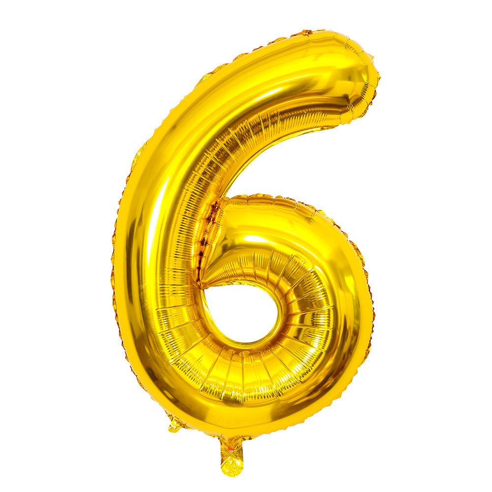 Number Mylar Foil Balloons 32" Gold - YauSpark