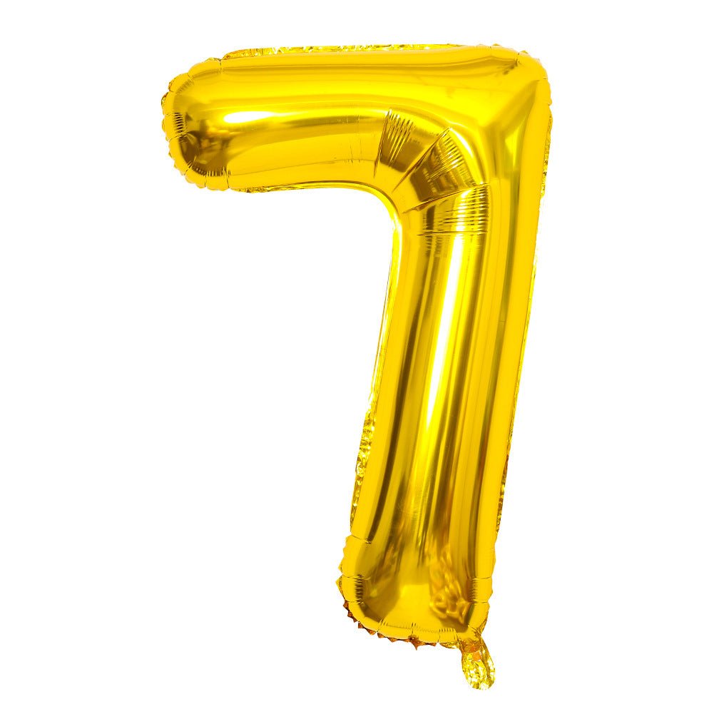 Number Mylar Foil Balloons 32" Gold - YauSpark