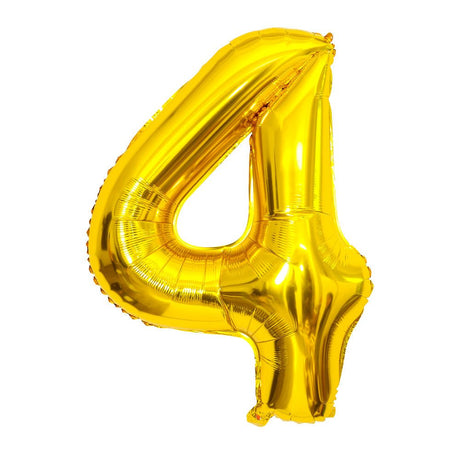 Number Mylar Foil Balloons 32" Gold - YauSpark
