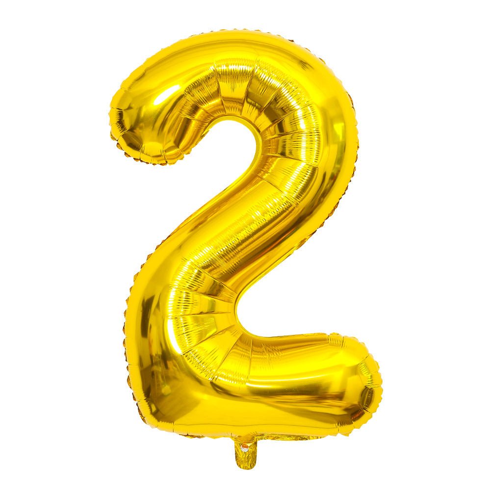 Number Mylar Foil Balloons 32" Gold - YauSpark