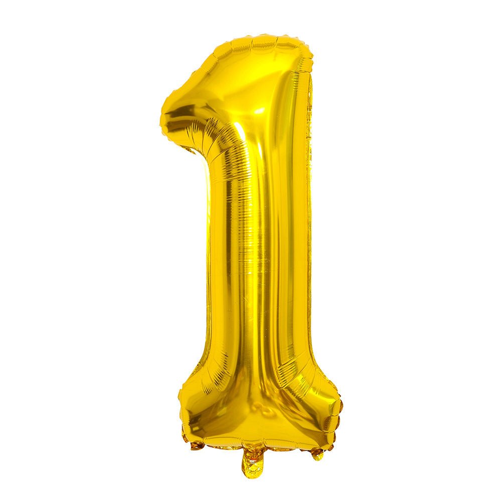 Number Mylar Foil Balloons 32" Gold - YauSpark