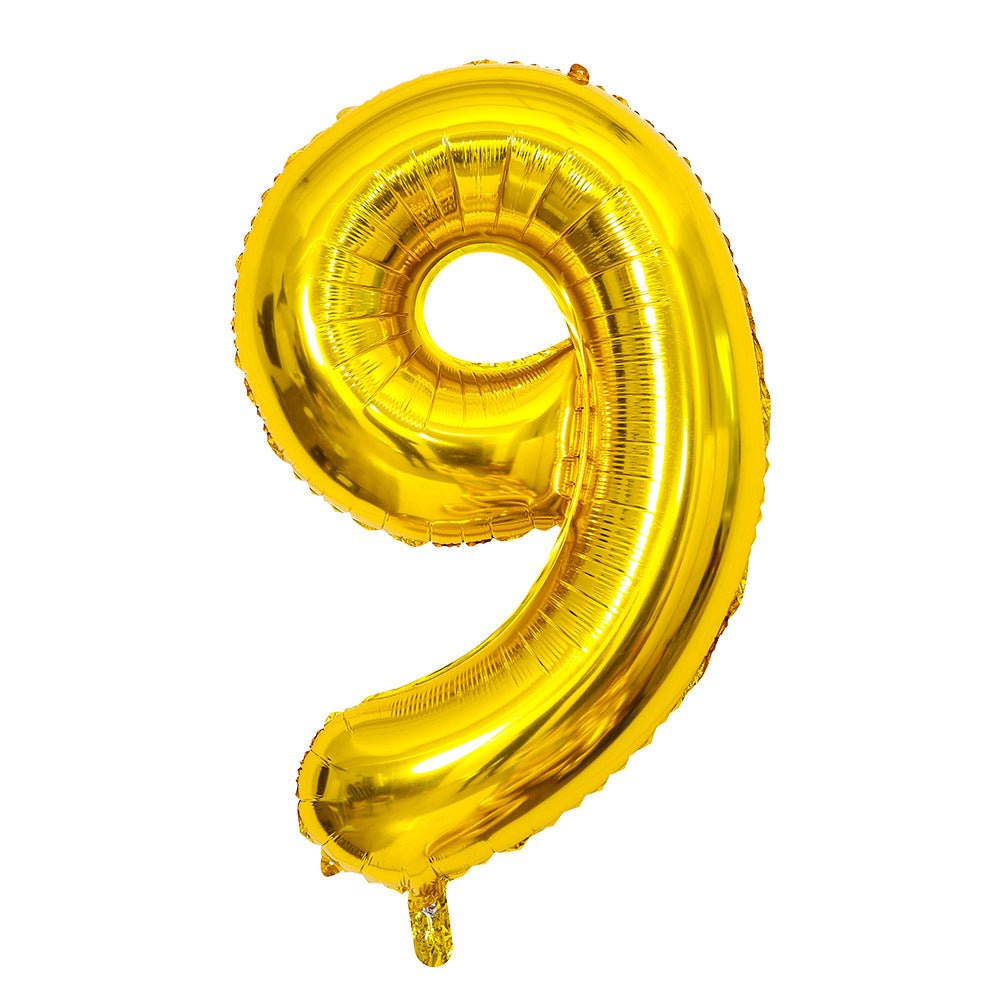 Number Mylar Foil Balloons 32" Gold - YauSpark
