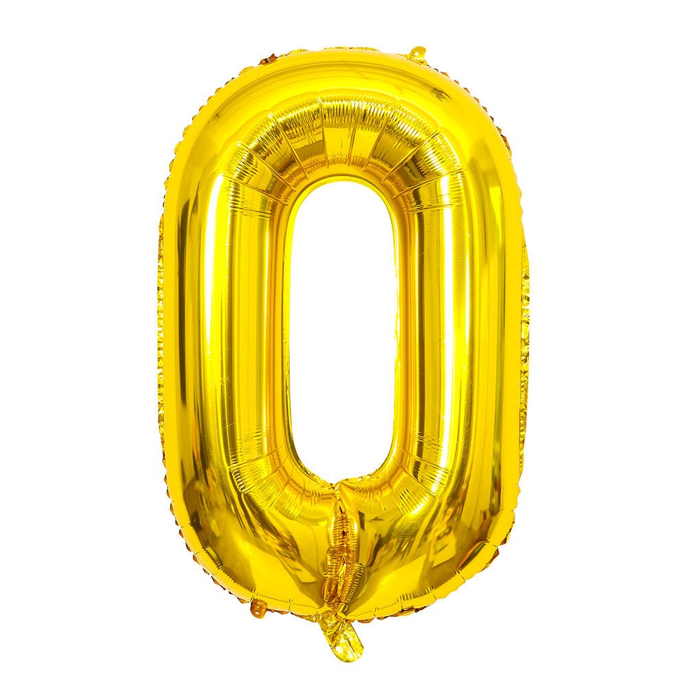 Number Mylar Foil Balloons 32" Gold - YauSpark