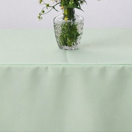 Open Back Fitted Polyester Rectangle Tablecloth 96"x30" Light Purple - YauSpark