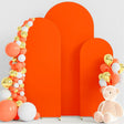 Orange Polyester Wedding Arch Cover - YauSpark