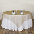 Organza Table Overlay 72"x72" Gold - YauSpark
