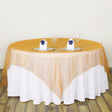 Organza Table Overlay 72"x72" Orange - YauSpark