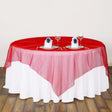 Organza Table Overlay 72"x72" Red - YauSpark