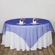 Organza Table Overlay 72"x72" Royal Blue - YauSpark