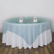 Organza Table Overlay 72"x72" Turquoise - YauSpark