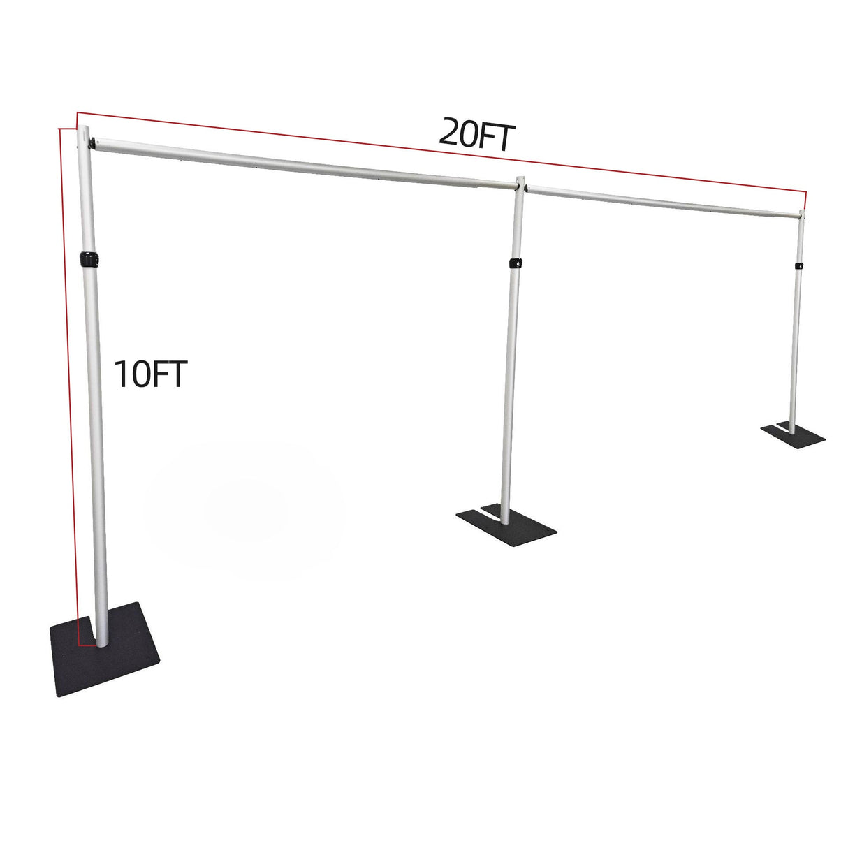 Pipe and Drape Backdrop Stand Kit 10x20FT - YauSpark