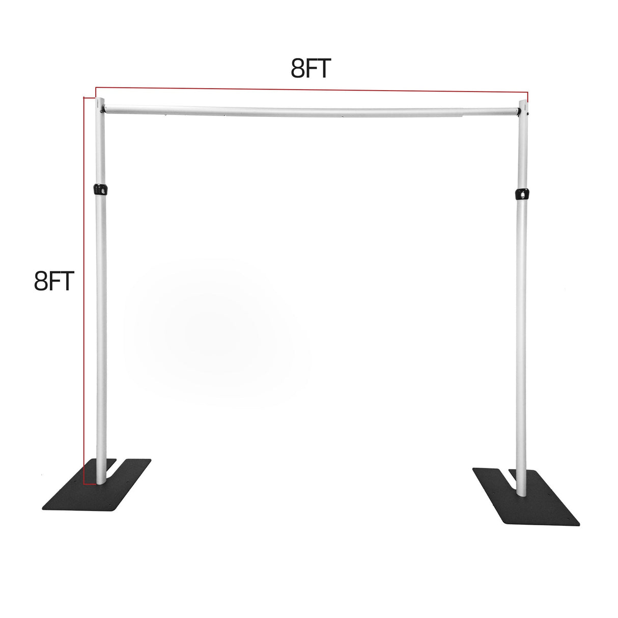 Pipe and Drape Backdrop Stand Kit 8x8FT - YauSpark