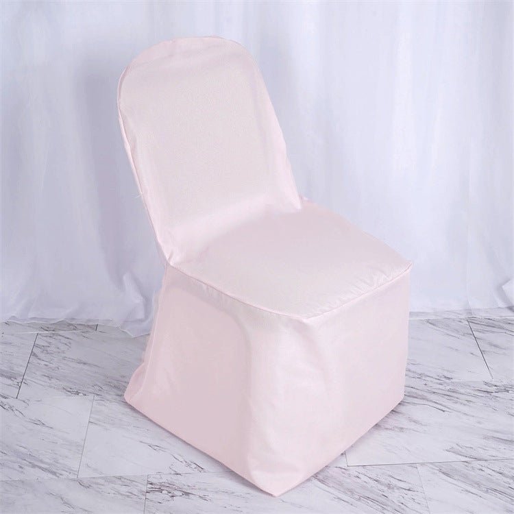 Polyester Banquet Chair Covers 18"x18"x38" Pink - YauSpark