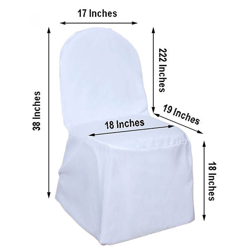 Polyester Banquet Chair Covers 18"x18"x38" Smoky Pink - YauSpark