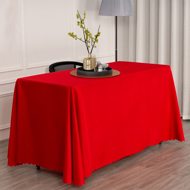 Polyester Rectangular Tablecloth 50"x120" Bright Red - YauSpark