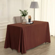 Polyester Rectangular Tablecloth 90"x156" Dark Brown - YauSpark