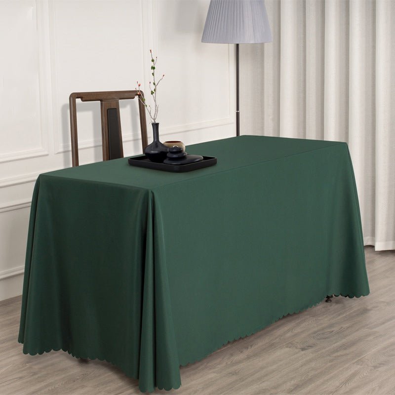 Polyester Rectangular Tablecloth 90"x156" Dark Green - YauSpark