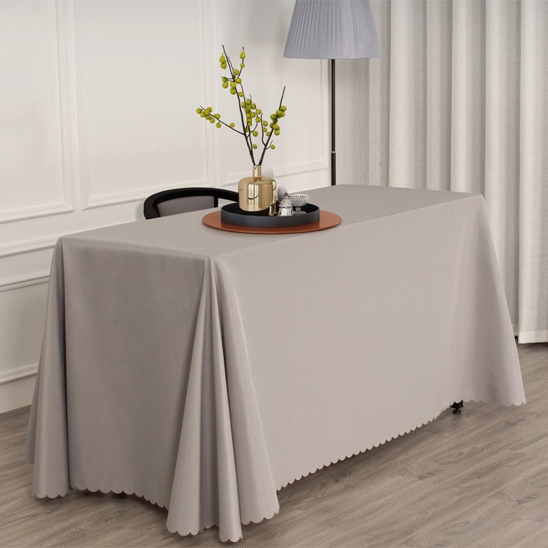 Polyester Rectangular Tablecloth 90"x156" Golden - YauSpark