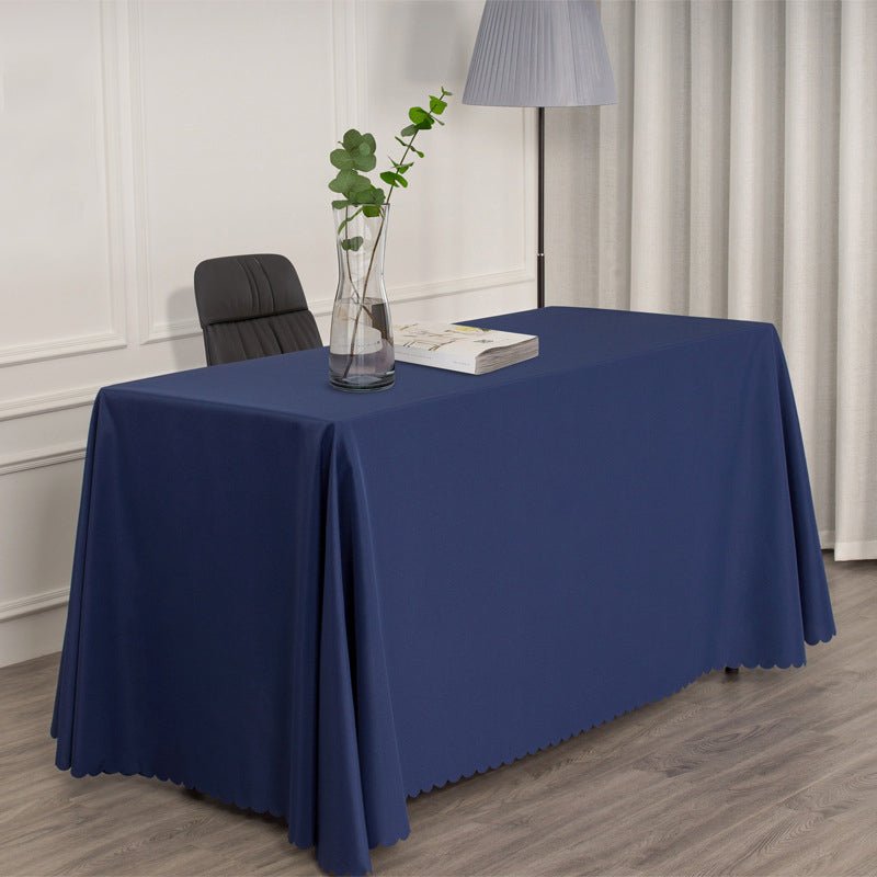 Polyester Rectangular Tablecloth 90"x156" Navy - YauSpark