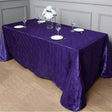 Polyester Solid Color Checkered Tablecloth Rectangle Purple - YauSpark