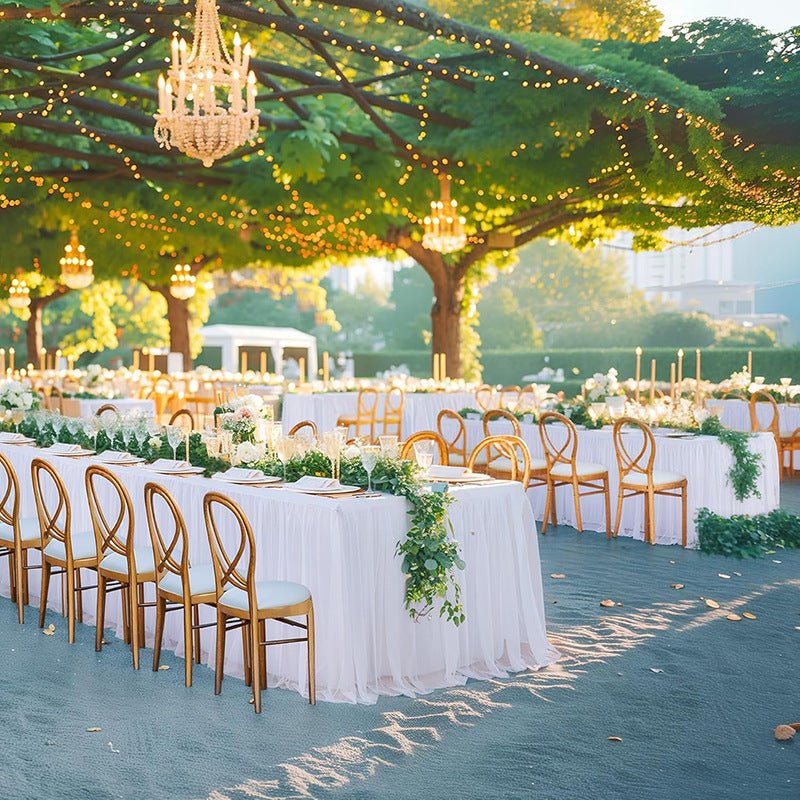 Polyester Table Skirt 14ft Pink - YauSpark