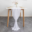 Premium Chiffon Table Runner 10ft Bleach - YauSpark