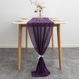 Premium Chiffon Table Runner 10ft Grape Purple - YauSpark