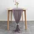 Premium Chiffon Table Runner 10ft Grey - YauSpark