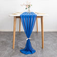 Premium Chiffon Table Runner 10ft Royal Blue - YauSpark