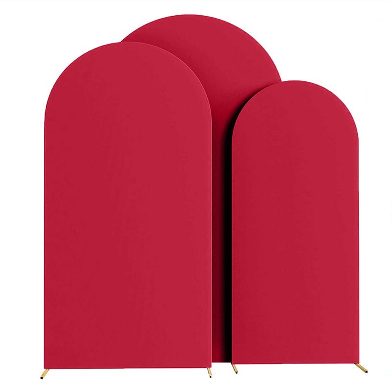 Red Polyester Wedding Arch Cover - YauSpark