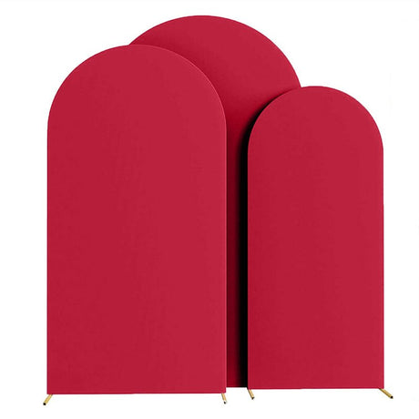 Red Polyester Wedding Arch Cover - YauSpark