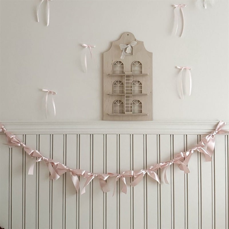 Ribbon Bow Garland Banner Set Purple - YauSpark