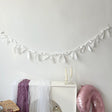 Ribbon Bow Garland Banner Set White - YauSpark