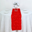 Rosette Satin Table Runner 14" x 108" Red - YauSpark